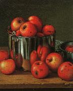 Levi Wells Prentice Apples in a Tin Pail oil on canvas